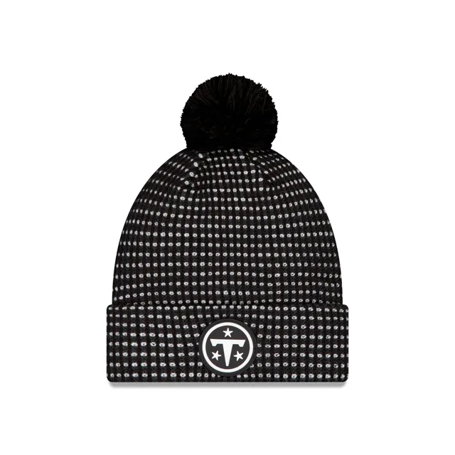 Tennessee Titans 2026 Sideline Bonnet en tricot à pompon noir pour temps froid
