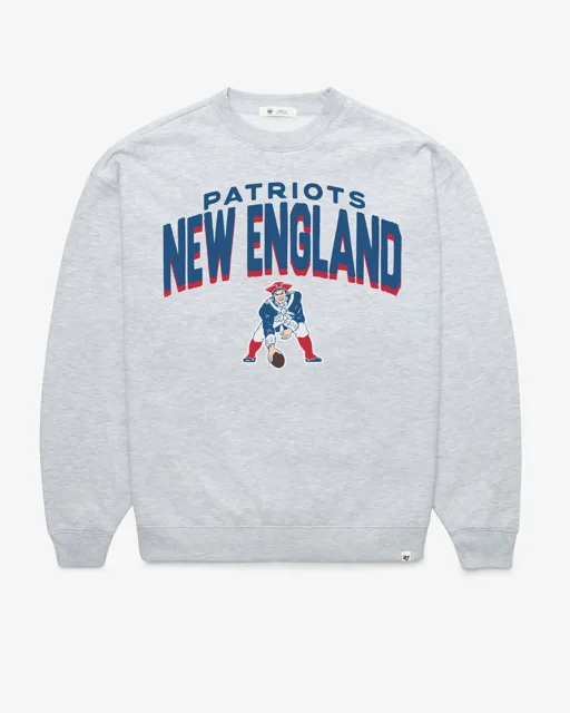 New England Patriots HISTORIQUE CAMPUS ARCH CLOUD '47 OVERSIZED CREW FEMME