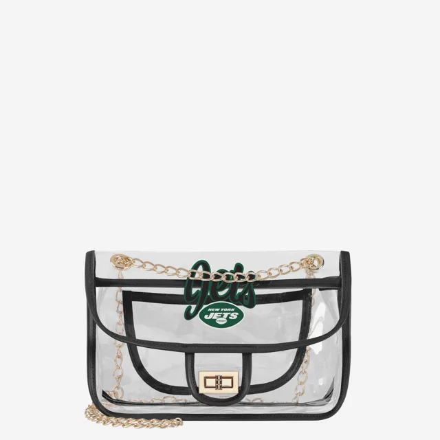 New York Jets Sac à bandoulière transparent avec chaîne