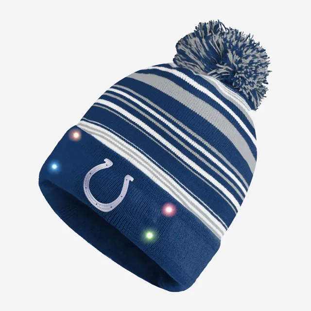 Bonnet lumineux à rayures horizontales Indianapolis Colts