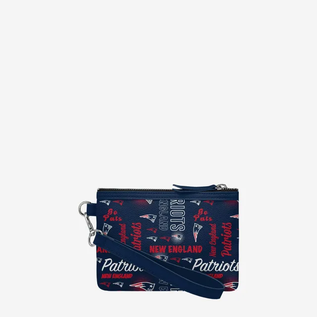 New England Patriots Bracelet imprimé avec logo répété de la collection Spirited Style