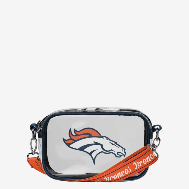 Sac à bandoulière transparent Denver Broncos Team Stripe