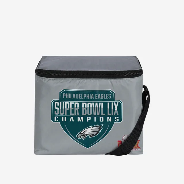Philadelphia Eagles Super Bowl LIX Champions Big Logo Stripe 6 Pack Glacière