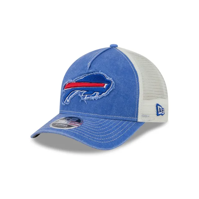 Buffalo Bills Casquette de camionneur à cadre en A avec logo effiloché 9FORTY M-Crown