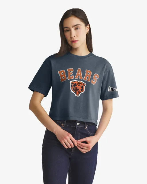 Chicago Bears HISTORIQUE ELMORE BIEN PORTÉ '47 HEAVY SLUB TEE FEMME