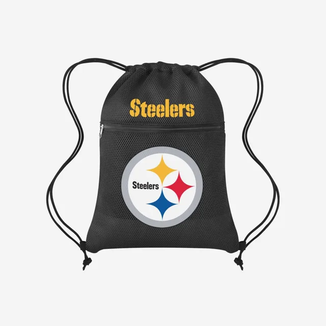 Pittsburgh Steelers Sac à dos avec cordon de serrage et poche en filet