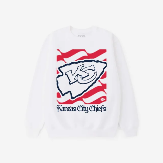Kansas City Chiefs Sweat-shirt à col rond avec logo American Heritage