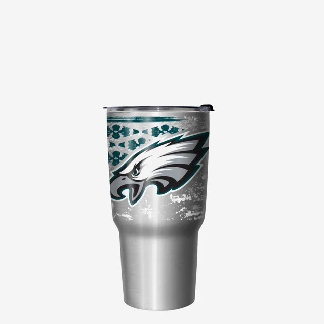 Philadelphia Eagles Super Bowl LIX Fly Eagles Fly Silver Gobelet en acier inoxydable de 27 oz