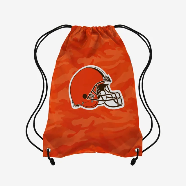 Cleveland Browns Sac à dos à cordon camouflage avec grand logo