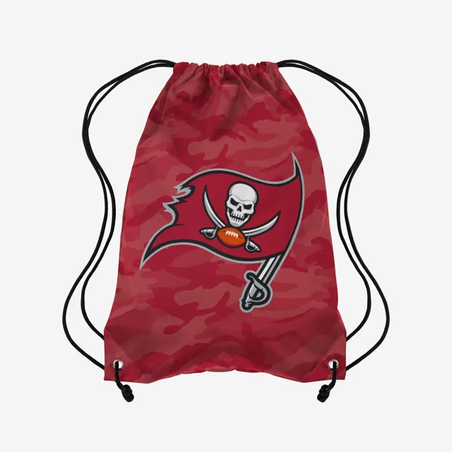 Tampa Bay Buccaneers Sac à dos à cordon camouflage avec grand logo