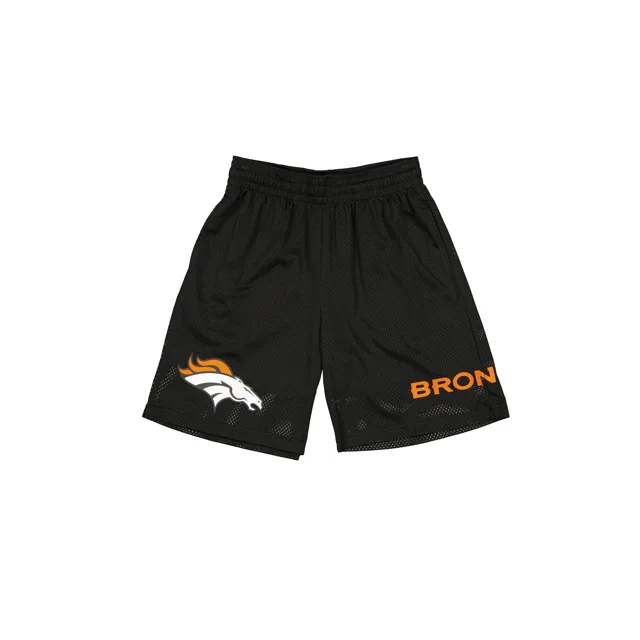 Short noir en maille Denver Broncos