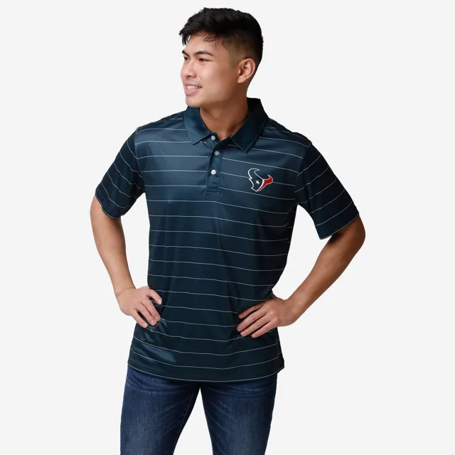 Polo rayé en polyester Houston Texans
