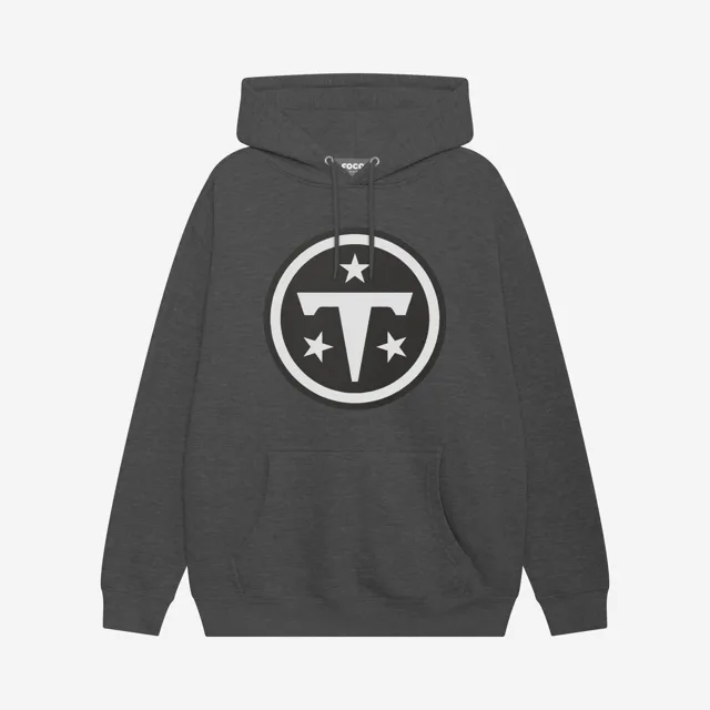 Tennessee Titans Sweat à capuche avec logo principal noir et blanc