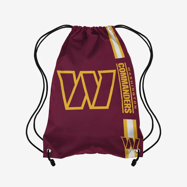 Washington Commanders Sac à dos original avec cordon de serrage avec grand logo