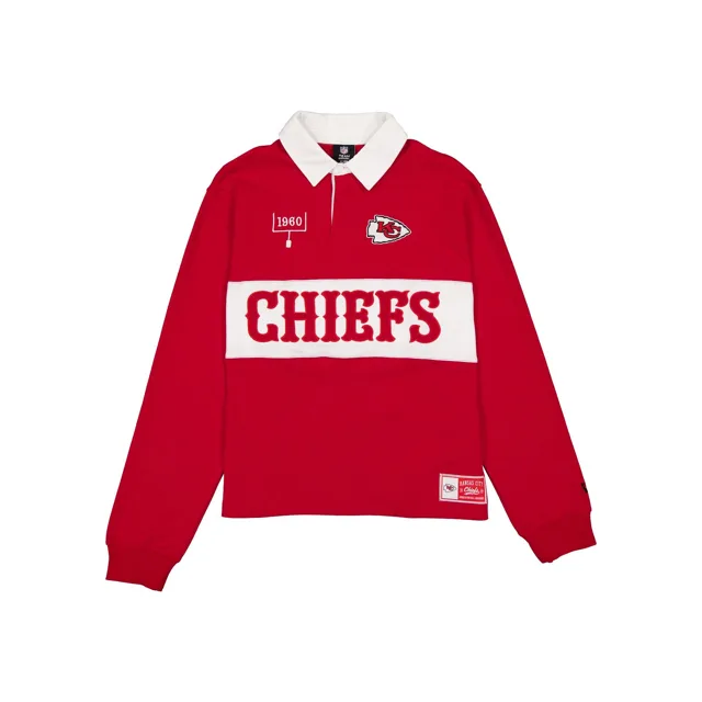 Kansas City Chiefs T-shirt de rugby à manches longues