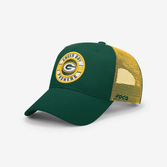 Casquette de camionneur bicolore Green Bay Packers Patch