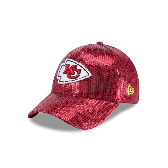 Kansas City Chiefs Chapeau réglable 9FORTY à paillettes pour femmes