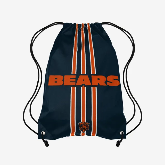 Chicago Bears Sac à dos avec cordon de serrage Team Stripe Wordmark