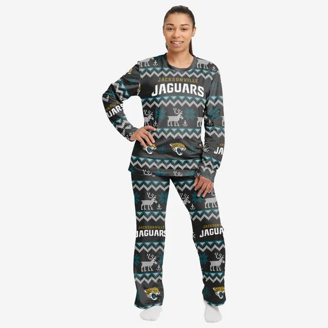 Jacksonville Jaguars Pyjama de vacances en famille à motif laid pour femme