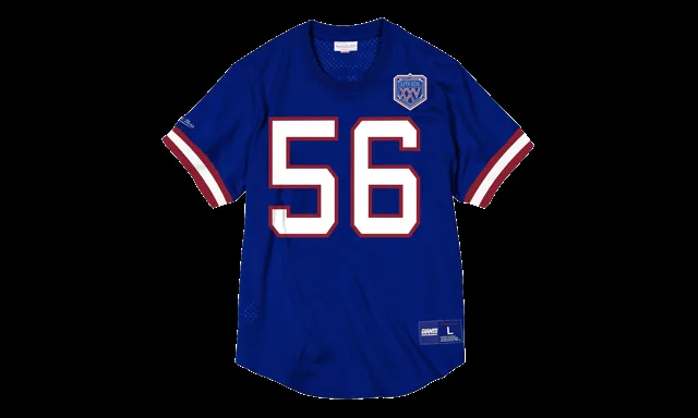 Chemise à col rond en maille avec nom et numéro NFL "New York Giants - Royal" NNMPMG18061 NYGROYA90LTA