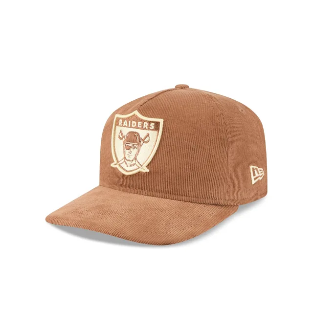 Las Vegas Raiders Chapeau réglable en velours côtelé marron nostalgique 19TWENTY