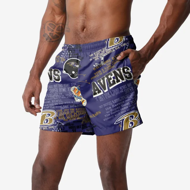 Maillot de bain Baltimore Ravens Logo Rush