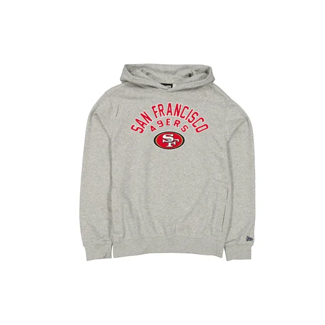 San Francisco 49ers Sport Night Sweat à capuche gris chiné
