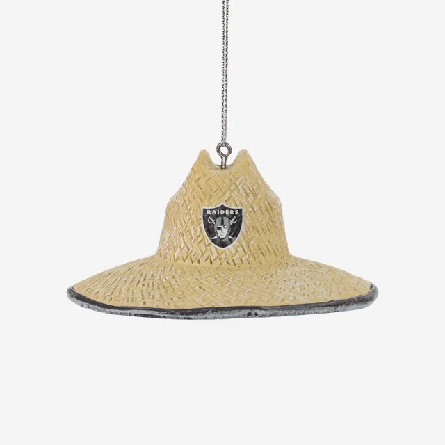 Ornement de chapeau de paille Las Vegas Raiders