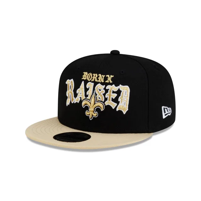Born x Raised x New Orleans Saints Casquette Snapback bicolore 9FIFTY