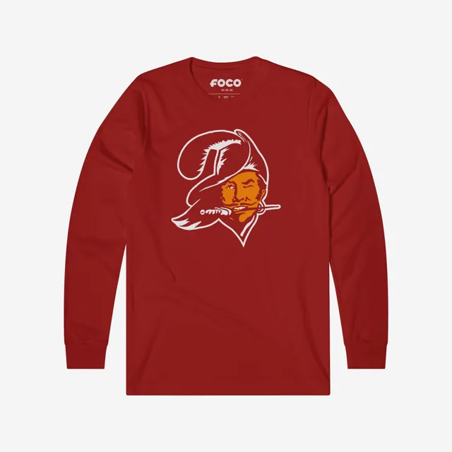 Tampa Bay Buccaneers 1976 T-shirt à manches longues avec logo rétro