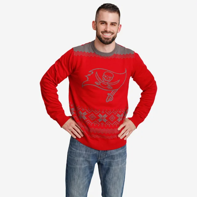 Tampa Bay Buccaneers Pull de Noël avec grand logo