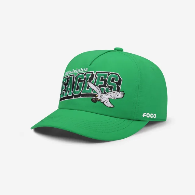Philadelphia Eagles Casquette RF Poly Marquee ondulée verte Kelly