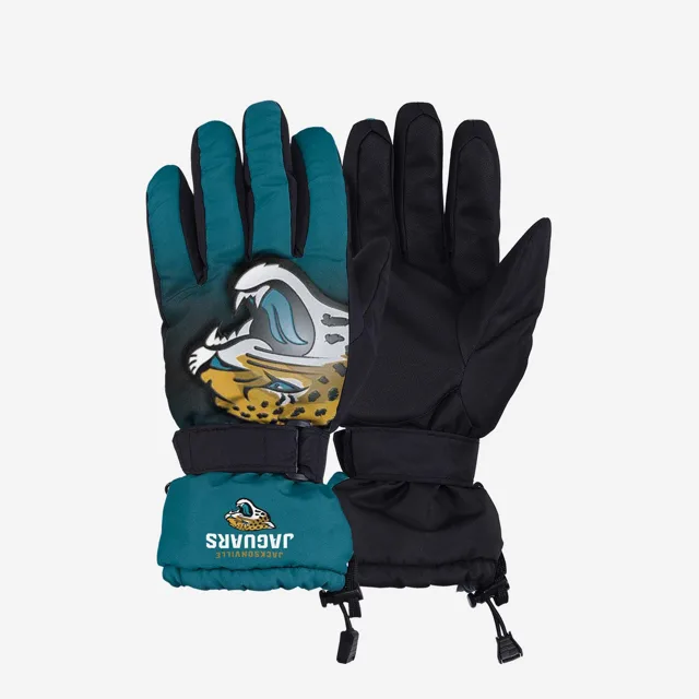 Gants isolés Jacksonville Jaguars avec grand logo dégradé