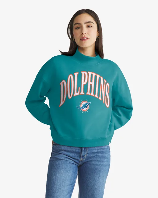 Miami Dolphins Vantage '47 Pull à col montant pour femme