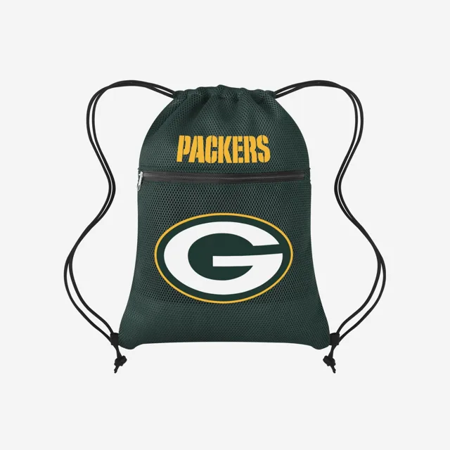 Green Bay Packers Sac à dos avec cordon de serrage et poche en filet