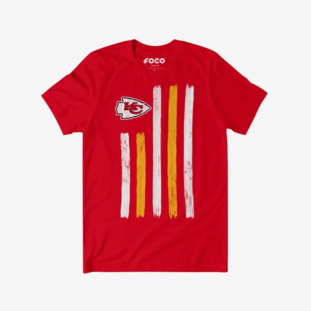 Kansas City Chiefs T-shirt drapeau coup de pinceau