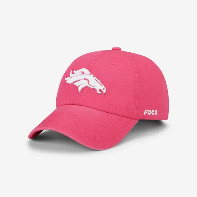 Casquette décontractée Denver Broncos magenta et blanche