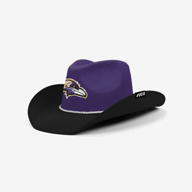 Baltimore Ravens Chapeau de cowboy bicolore