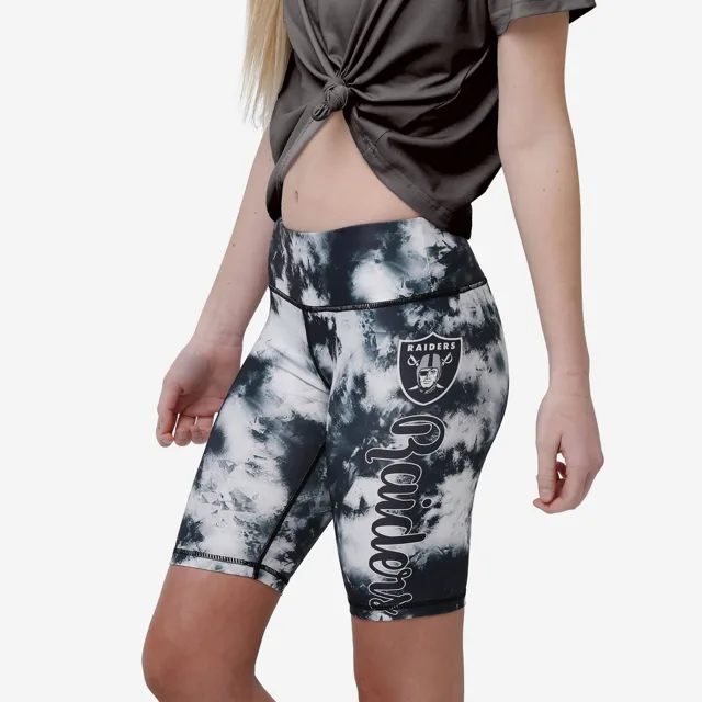 Las Vegas Raiders Short de vélo Team Color Tie-Dye pour femme