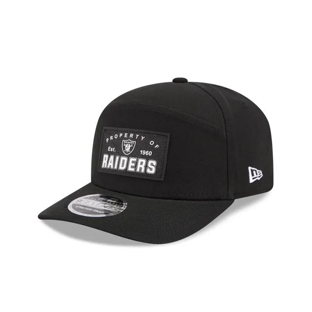 Las Vegas Raiders Propriété du panneau divisé en patch 9SEVENTY Stretch-Snap Hat