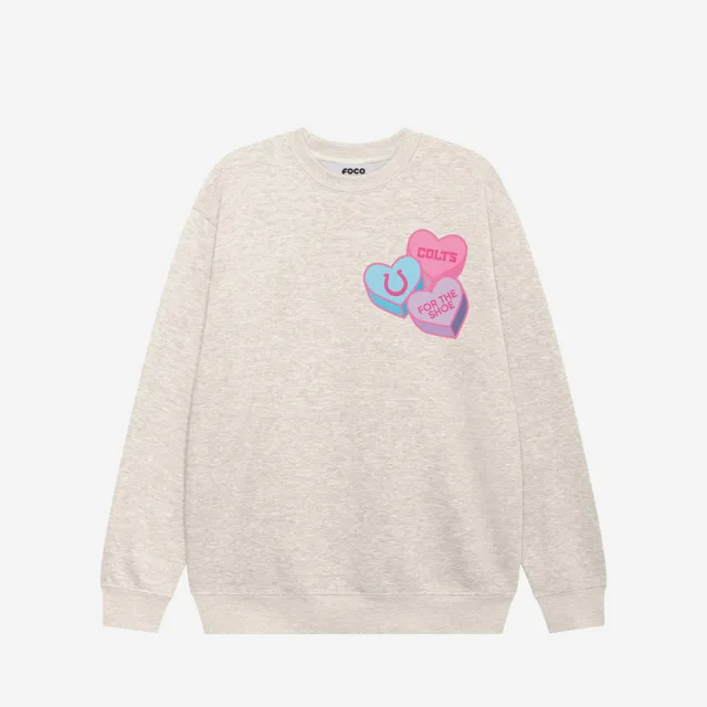 Indianapolis Colts Sweat-shirt à col rond Candy Heart