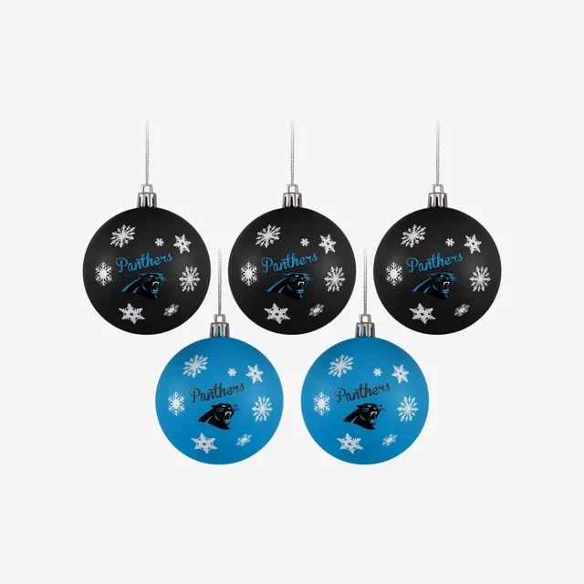 Carolina Panthers Lot de 5 boules incassables