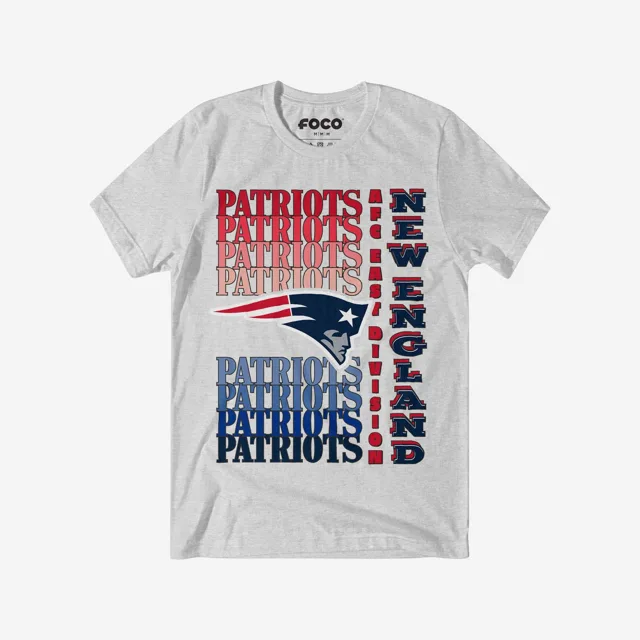 New England Patriots T-shirt avec mot-symbole dégradé