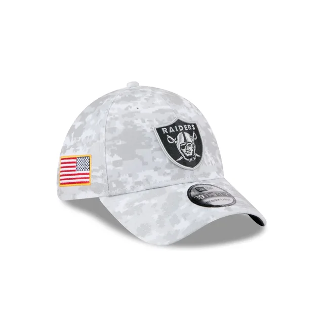 Las Vegas Raiders 2025 Salut au service Fan Gear 39THIRTY Chapeau extensible