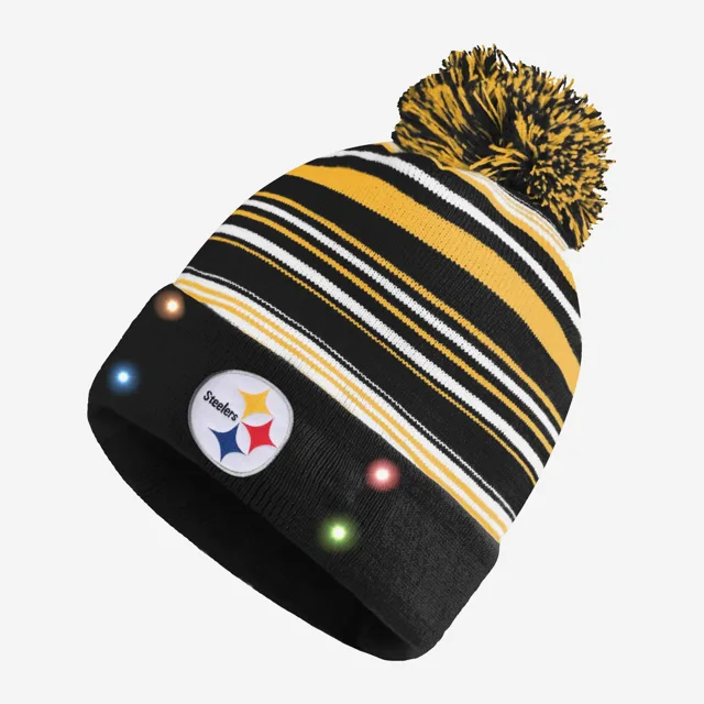 Bonnet lumineux à rayures horizontales Pittsburgh Steelers