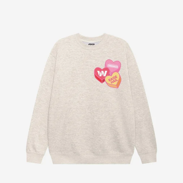 Washington Commanders Sweat-shirt à col rond Candy Heart