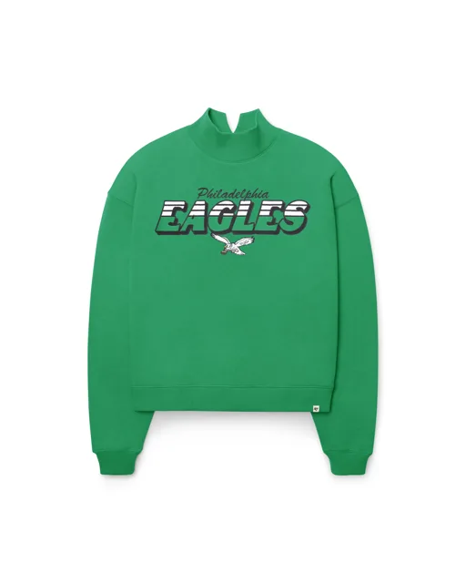 Philadelphia Eagles HISTORIC VARSITY HOUSE '47 PULL À COL MONTANT POUR FEMME