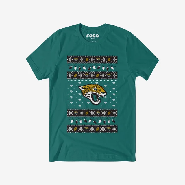 Jacksonville Jaguars T-shirt pull lumières de Noël