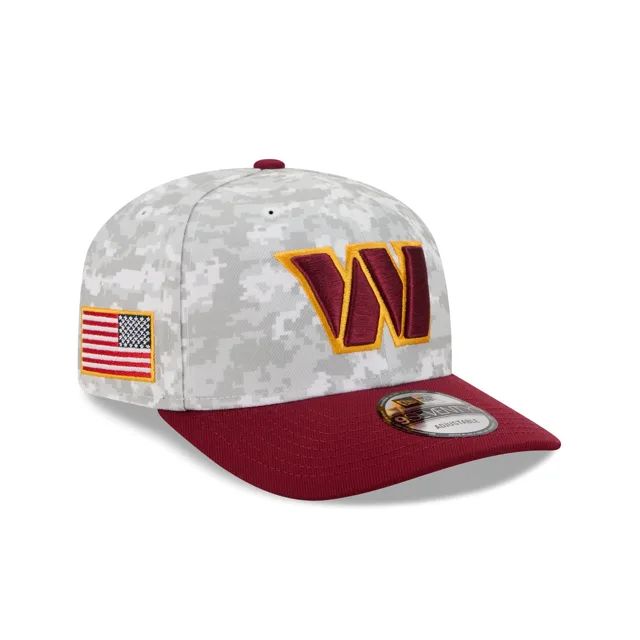Washington Commanders 2025 Salut au service Fan Gear 9SEVENTY Chapeau extensible à bouton-pression