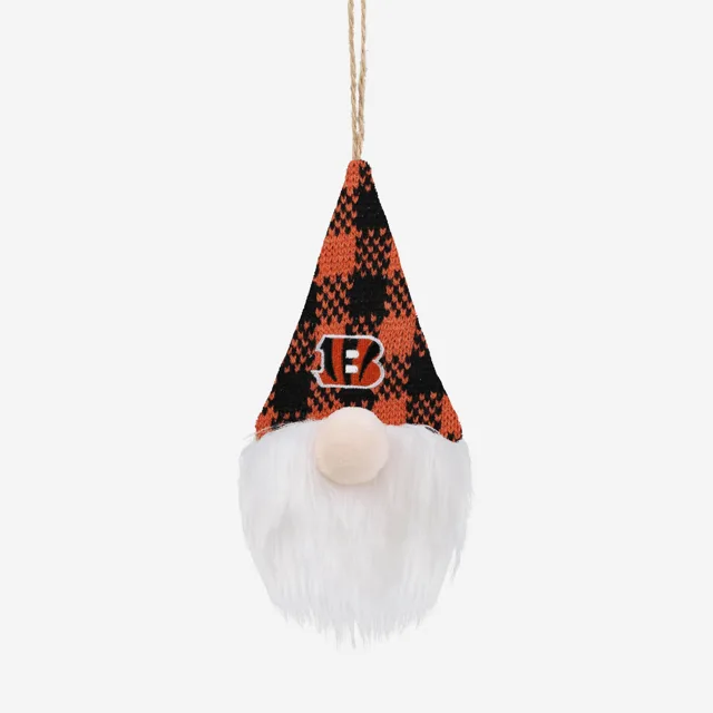 Cincinnati Bengals Chapeau à carreaux en peluche Gnome Ornement